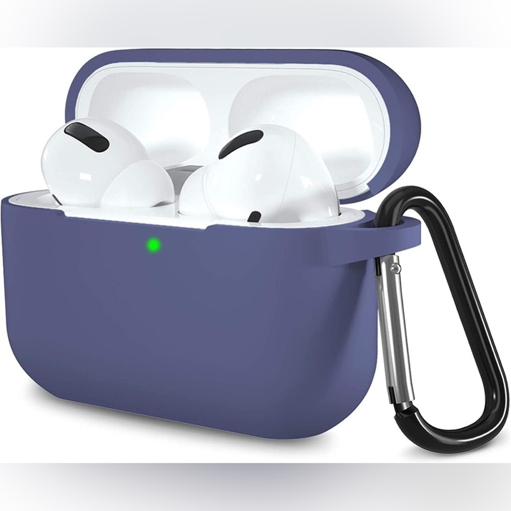 Marge Plus Airpods Pro Case Premium Silicone Front LED Alaskan Blue
